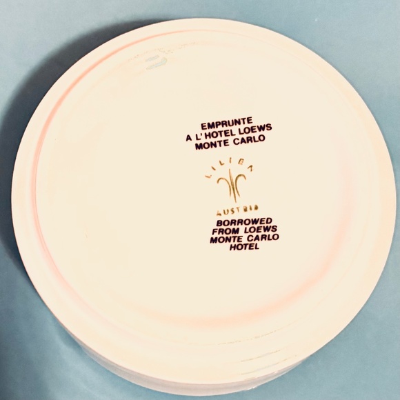 1990s Hotel Loews Monte-Carlo Ashtray - Picture 3 of 4